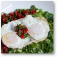 Keto Fried Eggs with Red and Green Salsa Recipe | @Atkins