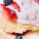 Coconut Shortcakes with Berries and Cream