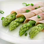 Vegetarian "Turkey," Swiss Cheese and Asparagus Roll-Ups 