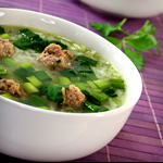 Escarole Soup with Turkey Meatballs Recipe | @Atkins