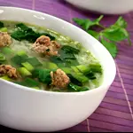 Escarole Soup with Turkey Meatballs