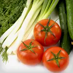 Cucumber, Tomato and Green Onion Salad