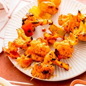 Keto Buffalo Cauliflower Kebabs