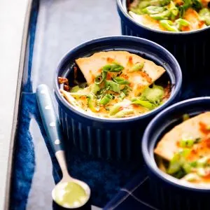 Easy Low Carb Air Fryer Green Enchilada Pie