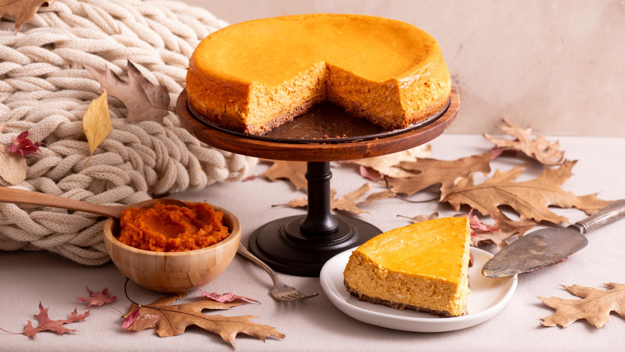 Low Carb Pumpkin Pecan Cheesecake Recipe | @Atkins
