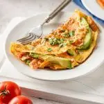 Bacon, Avocado and Jack Cheese Omelets with Fresh Salsa