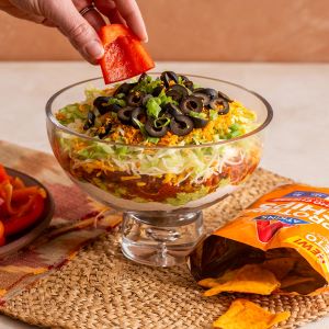 Low Carb Tex-Mex Layer Dip Recipe | @Atkins
