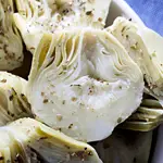 Artichokes with Three Cheeses