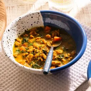 herb-soup-with-sausage-and-lemon