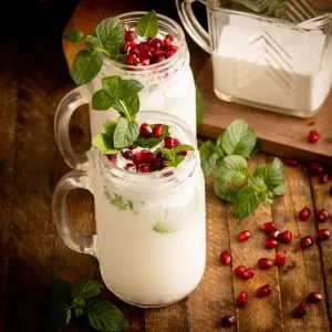 Low Carb Frozen Winter Wonderland Mocktail