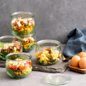 Keto Mediterranean "Add an Egg" Scramble