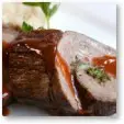 Braized Braciola with Celery Root Purée