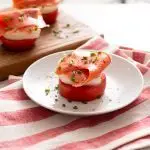 Smoked Salmon, Tomato and Mozzarella Stack 
