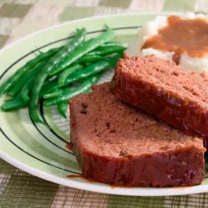 Turkey Meatloaf with Gremolata and Green Beans