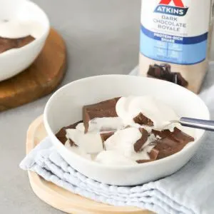 Keto Chocolate Panna Cotta Squares