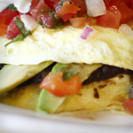 Keto Cheddar Omelet with Avocado and Salsa Recipe | @Atkins