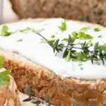 Cheesy Garlic Spread on Rosemary Sourdough