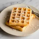 Coconut Vanilla Protein Shake Waffles