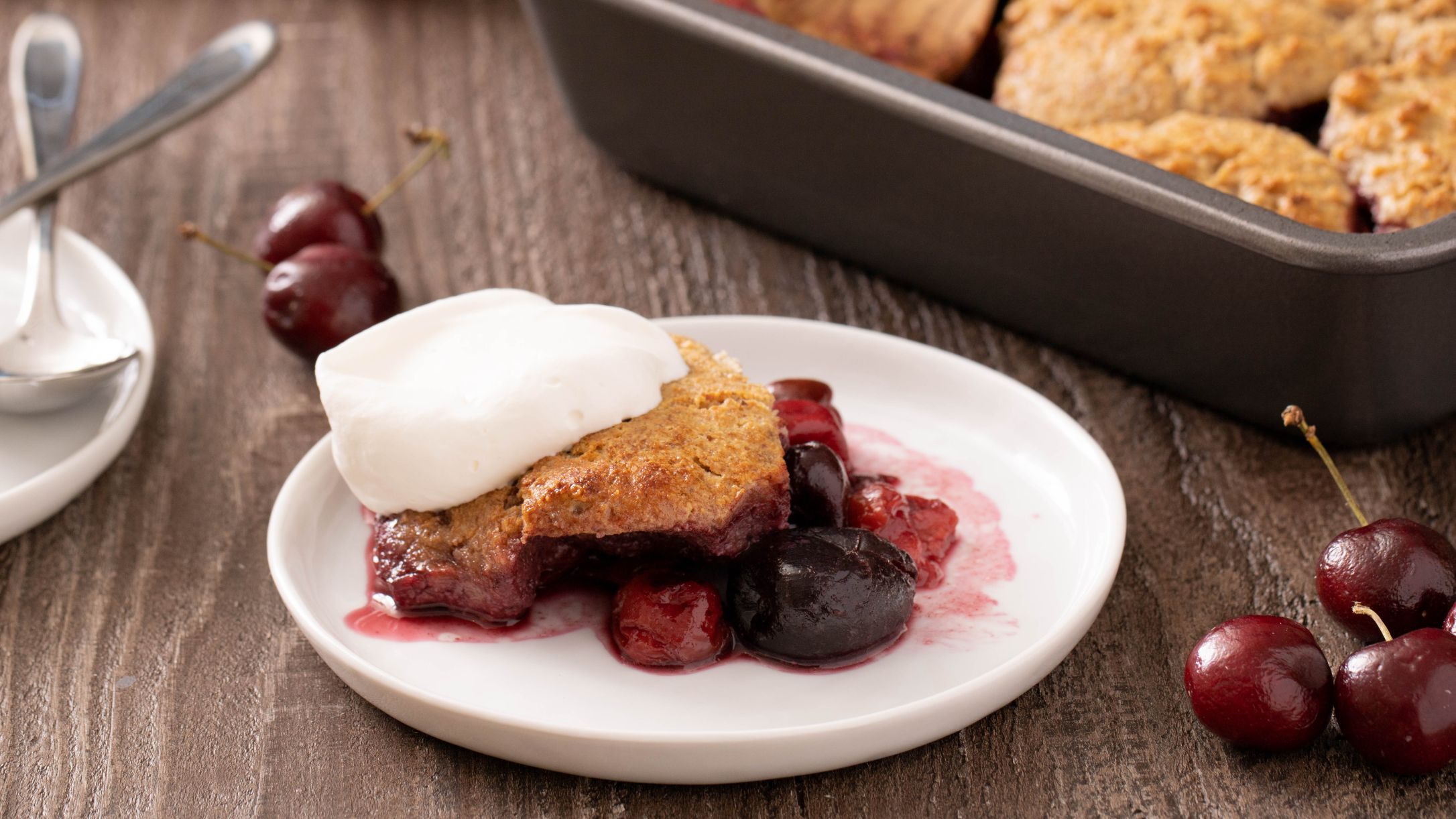 Cherry Cobbler Recipe | @Atkins