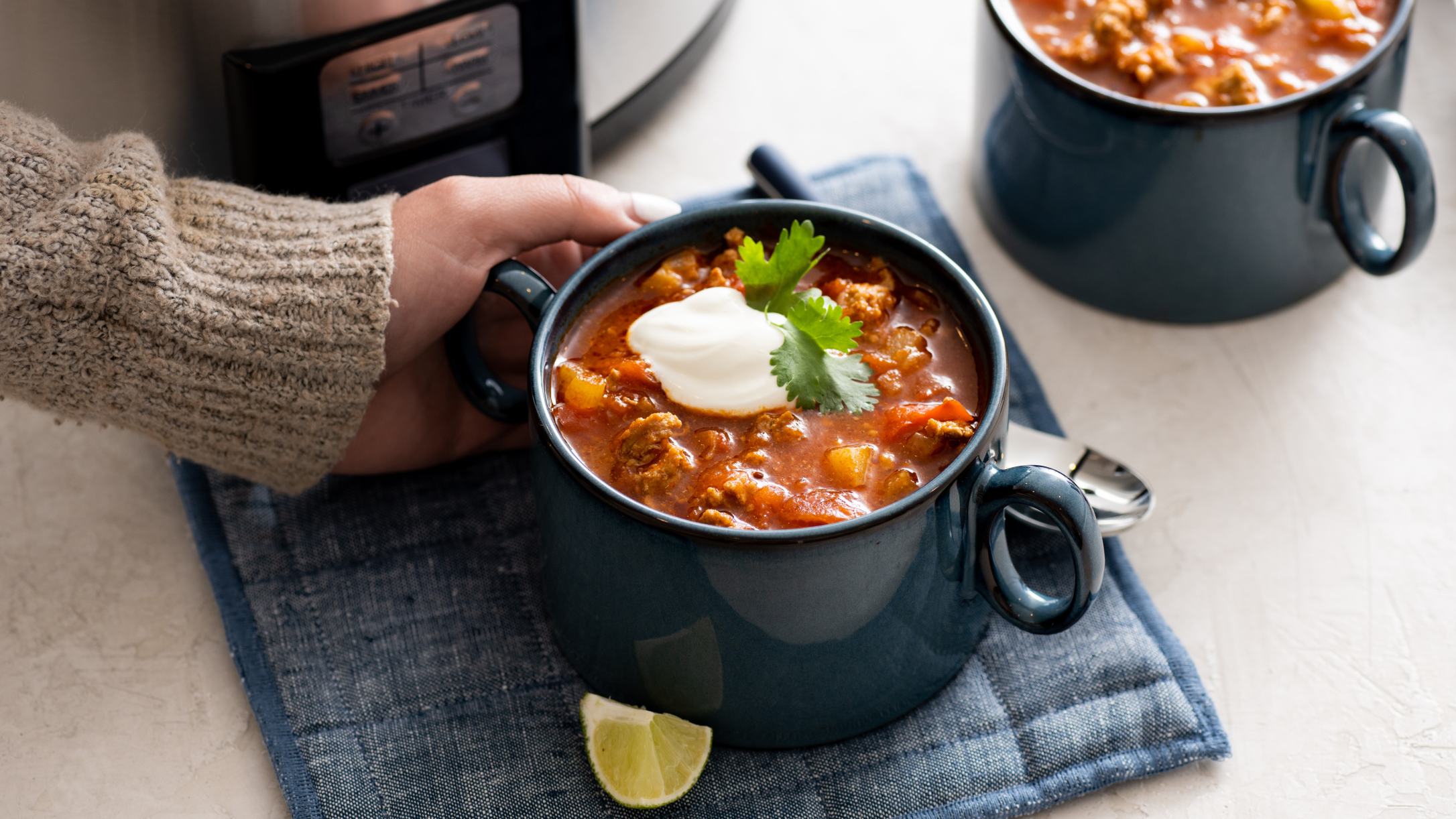 Instant Pot® Low Carb Turkey Chili Recipe | @Atkins