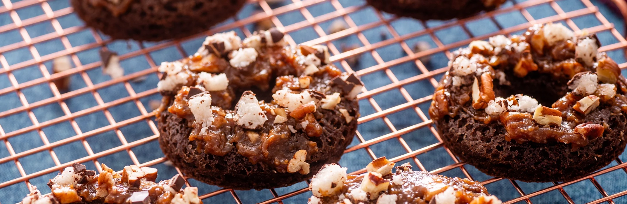 Keto German Chocolate Cake Donuts