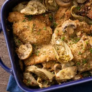 Baked Chicken with Artichokes