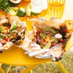 Low Carb Chicken Fajita Foil Packets