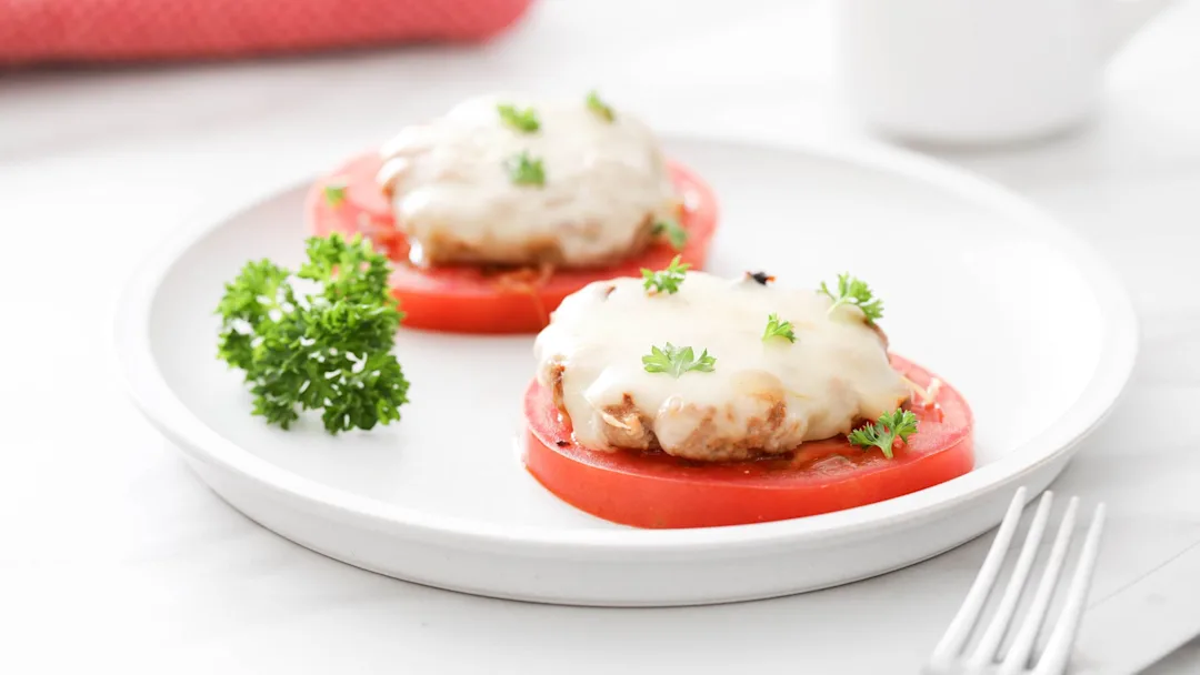 tomato-mozzarella-and-turkey-sausage-stack