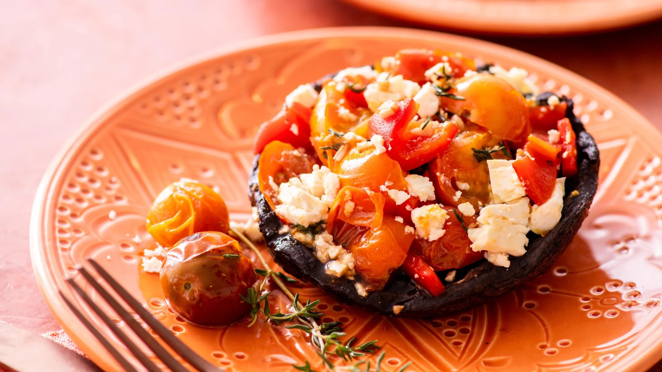 Mediterranean Grilled Stuffed Portobello Mushrooms-224