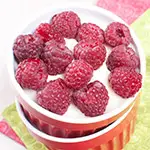 Raspberry Parfait with Walnuts