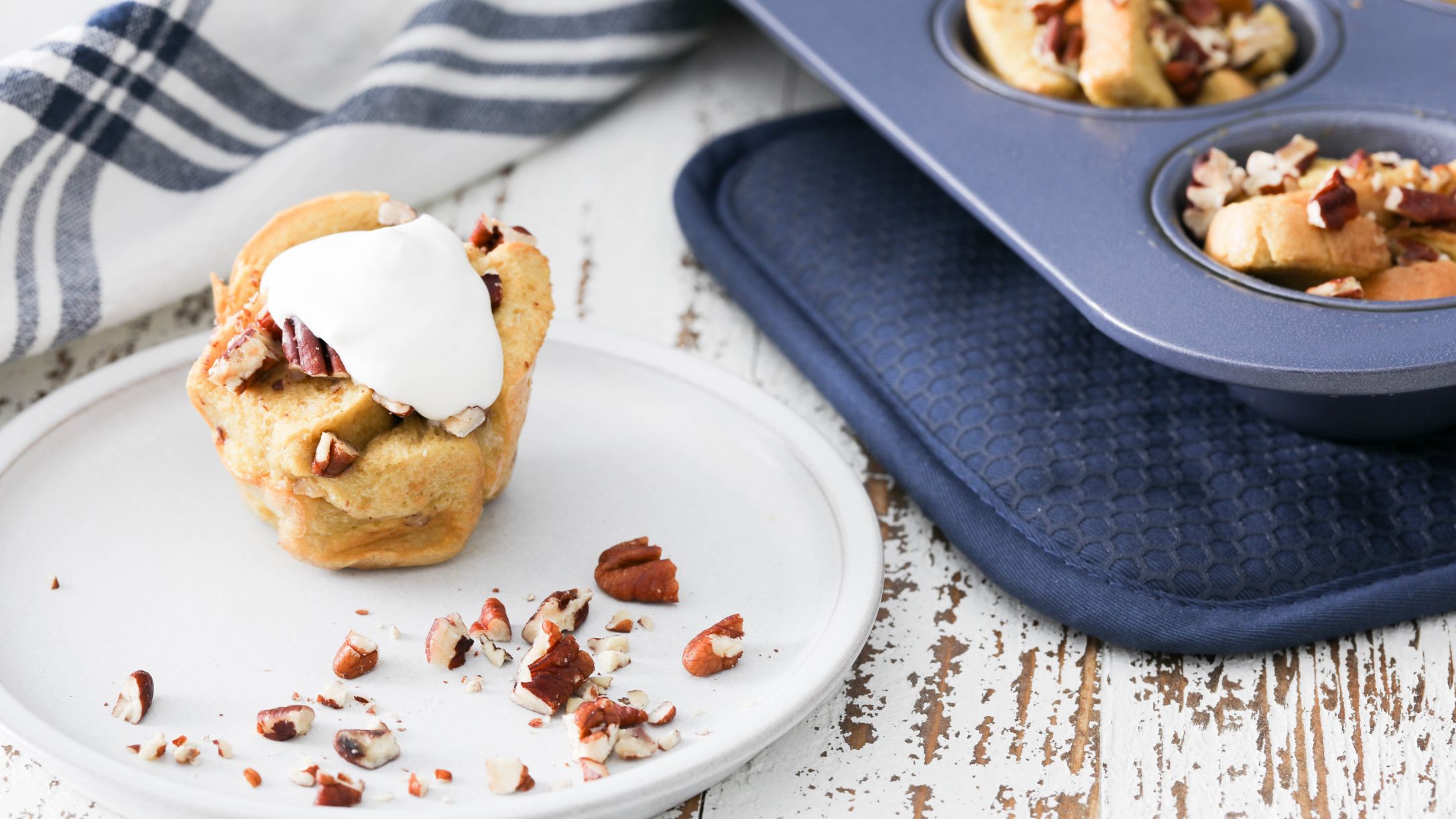 Easy Low Carb Caramel French Toast Muffins Recipe | @Atkins