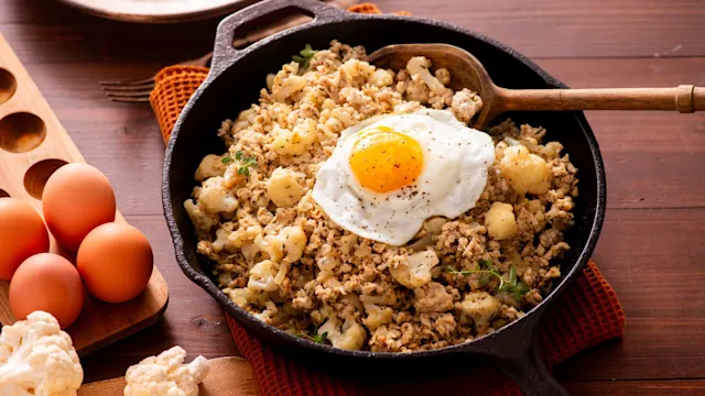 Keto Turkey-Cauliflower Hash