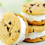 Chocolate Chip-Macadamia Nut Ice Cream Sandwiches Recipe | @Atkins