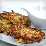Cauliflower-Pea Pancakes
