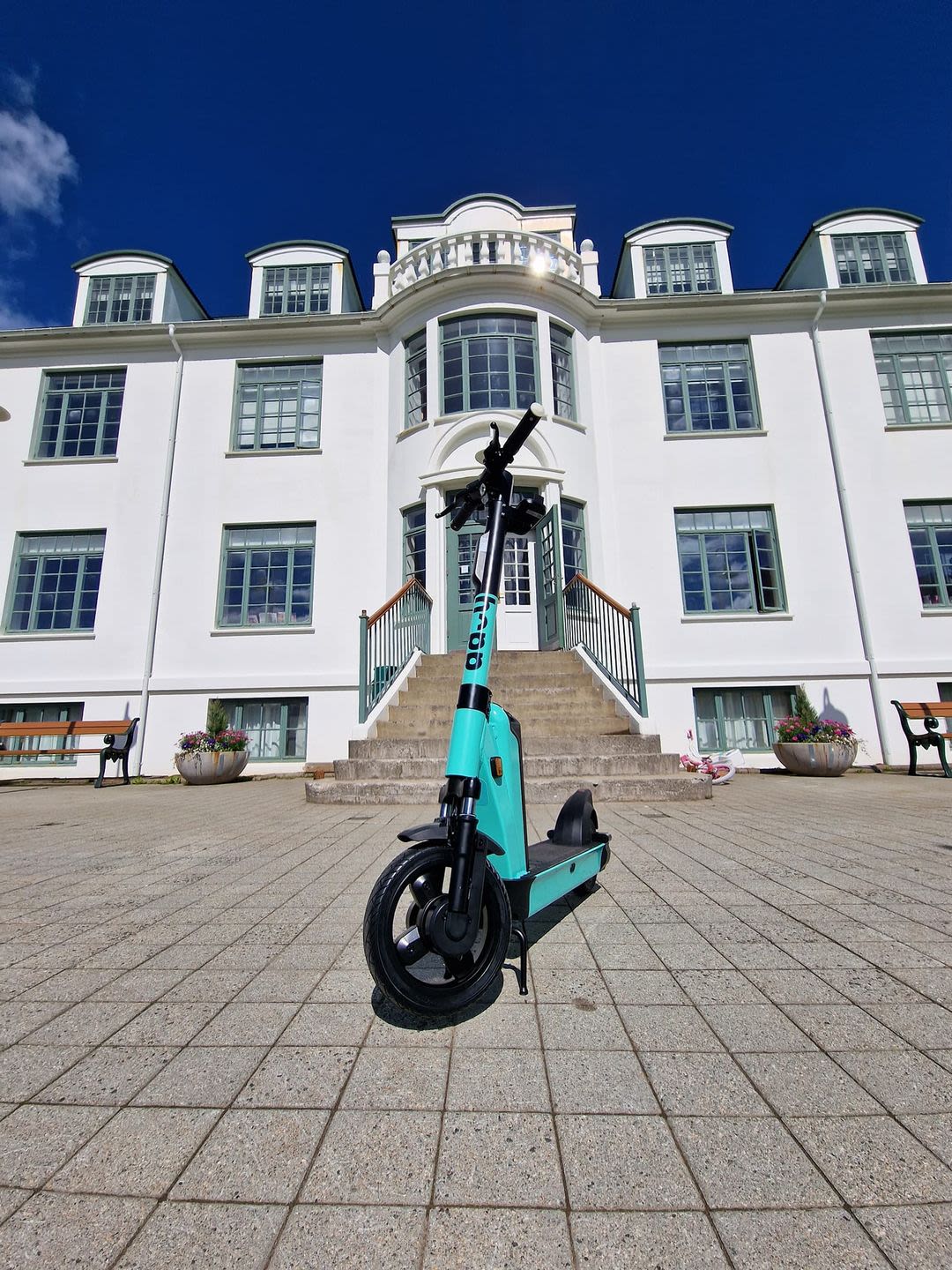 Located in the magnificent Westfjords region of Iceland. Launched with 50 eco-friendly scooters are now in available to residents and guests for traveling around Ísafjörður.