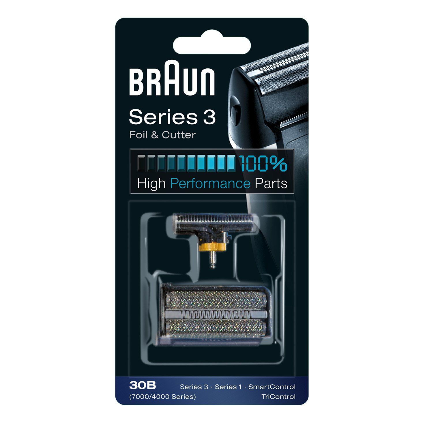 Pachet de schimb cu lamă şi dispozitiv de tăiere Braun Combi 30B negru