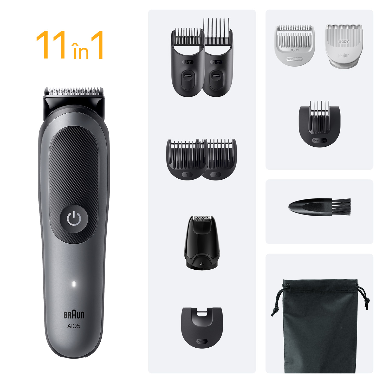 Aparate de tuns multifuncționale Braun pentru îngrijire masculină
