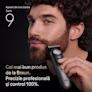 Tânăr care își tunde barba pe partea laterală a feței cu aparatul de tuns barba Braun Seria 9 Tânăr care își tunde barba pe partea laterală a feței cu aparatul de tuns barba Braun Seria 9
