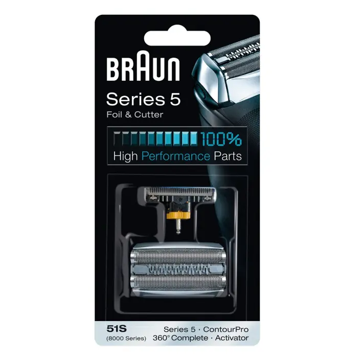 Pachet de schimb cu lamă şi dispozitiv de tăiere Braun Combi 51S negru, pentru Series 5