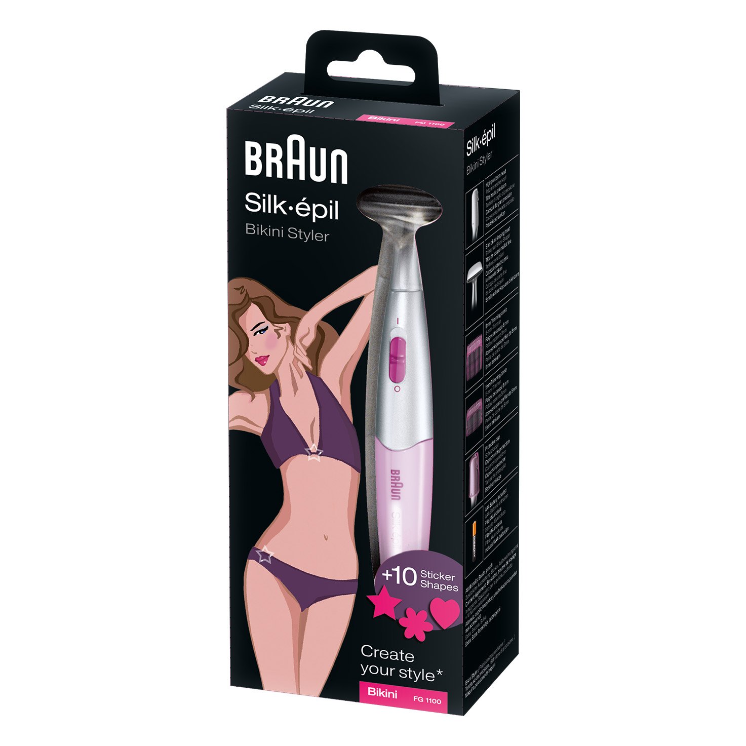 Braun Silk-épil Bikini Styler - FG 1100 pink - packaging