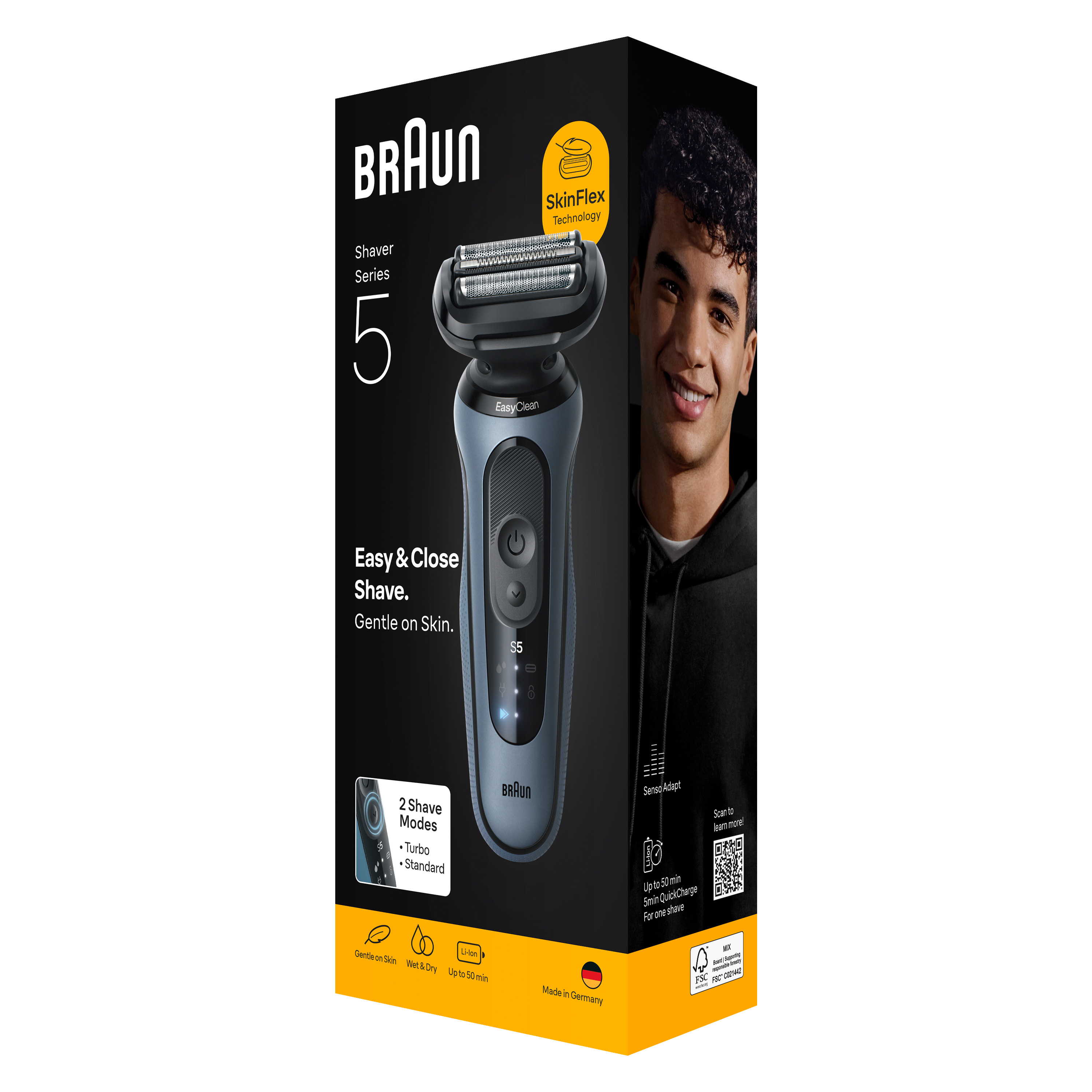 Braun Seria 5: Aparate de Ras Electrice cu Sistem de Utilizare în