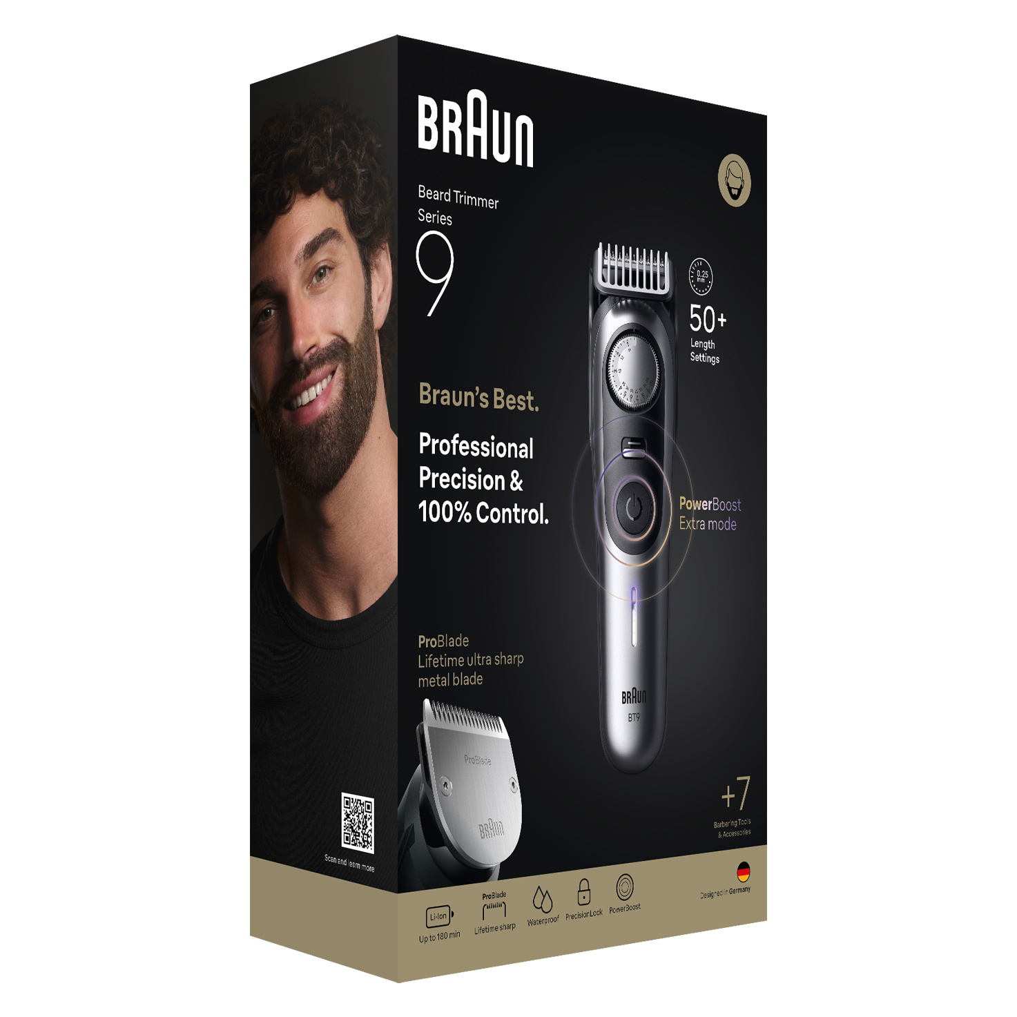 Aparat de tuns barba Seria 9 BT9520 | Braun RO