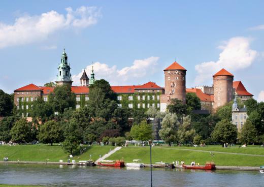 Schloss Wawel mit Befestigungsanlagen, Krakow/Krakau, Kleinpolen