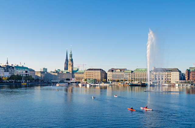 Fluss Alster, Hamburg