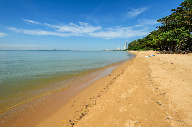 Strand Jomtien,  Pattaya, Ostküste Thailand 