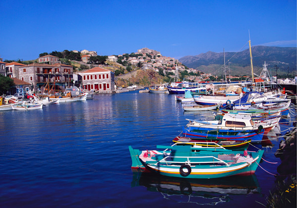 Hafen Molyvos, Lesbos, Nördliche Ägäis