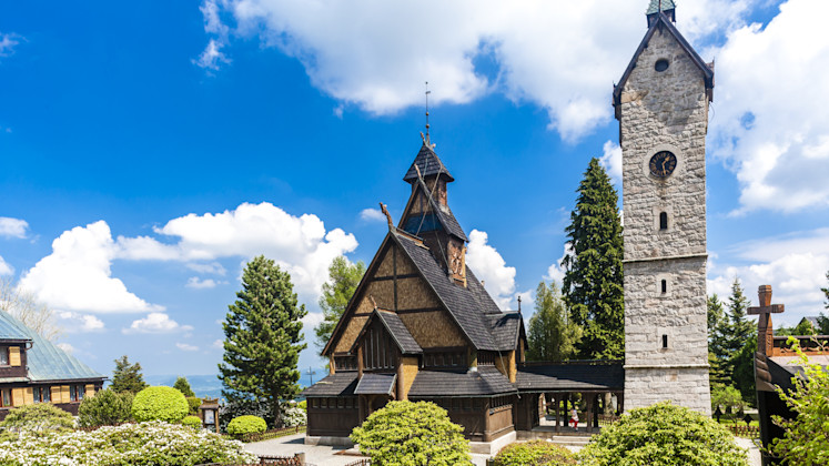 Kirche Karpacz/Krummhübel, Niederschlesien
