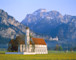 St. Coloman-Kirche bei Füssen, Bayern, Bayerische Alpen 