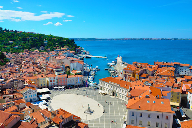 Tartiniplatz, Piran, Obalno-kraška / Küsten- und Karstgebiet