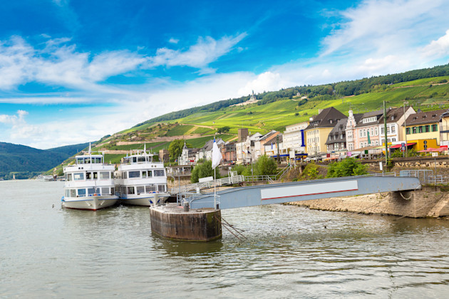 Fluss Rhein, Rüdesheim am Rhein, Hessen